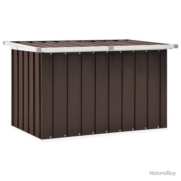 Bote de rangement de jardin Marron 109x67x65 cm