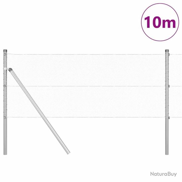 Cl�ture hexagonale 0,6x10 m Acier galvanis�