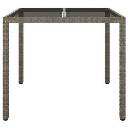 Table de Jardin Gris 90 x 90 x 75 cm polyrotin