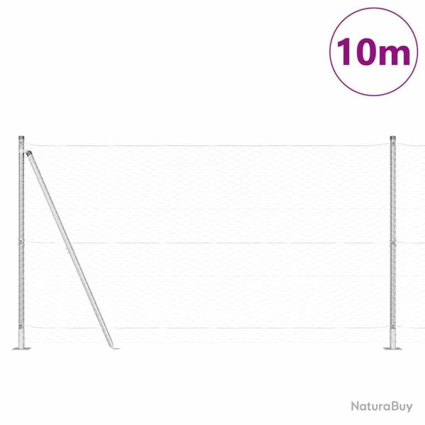 Cl�ture hexagonale 1.2x10 m Acier galvanis�