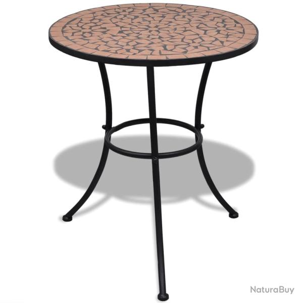 Table de bistro Terre cuite 60 cm Mosaque