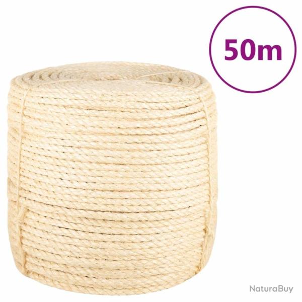 Corde 100 % sisal 8 mm 50 m