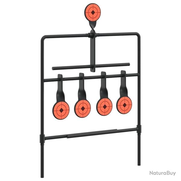 Cible de tir Noir 40 x 34 x 53 cm Acier