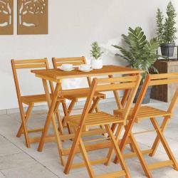 Table de Jardin Marron 90 x 55 x 75 cm Bois d'Acacia Massif