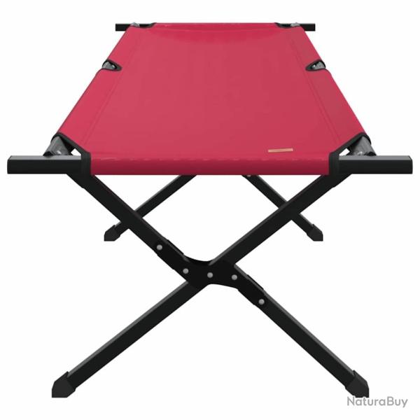 Lit de soleil pliant rouge en tissu oxford 600D