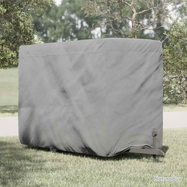 Housse de remorque chevaux gris 334x148x230 cm tissu non tiss�