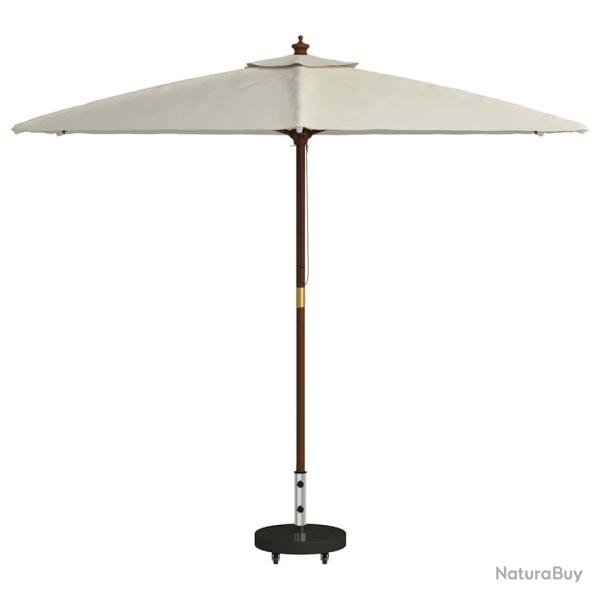 Base de parasol roulant pour poteaux de 38/48 mm - Granit noir, 30 kg.