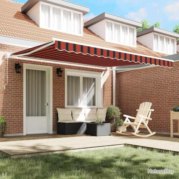 Store Manuel R�tractable Orange et Marron 350x250 cm