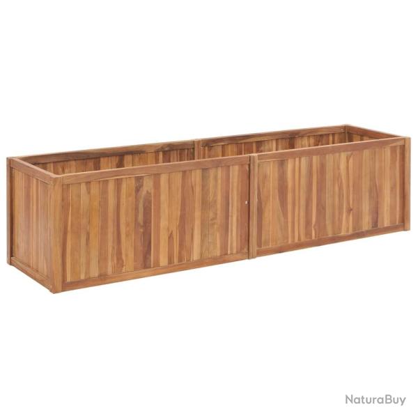 Lit sur�lev� de jardin 200x50x50 cm Bois de teck solide