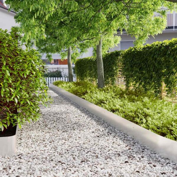 Bordures de pelouse 30 pcs 20x103 cm acier inoxydable