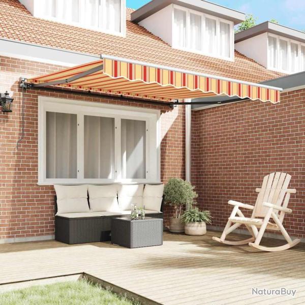 Auvent R�tractable Jaune et Orange 350x250 cm