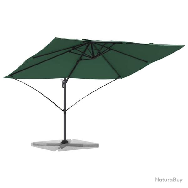 Parasol Cantilever Roma Vert 352x251x260 cm en aluminium