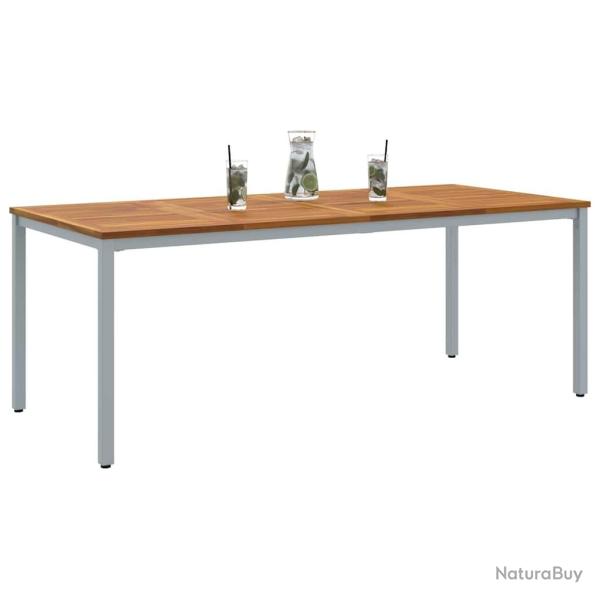 Table de jardin 200 x 90 x 75 cm en bois d'acacia massif et m�tal