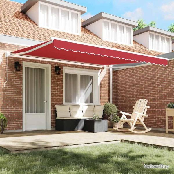Store manuel r�tractable Rouge 400x300 cm