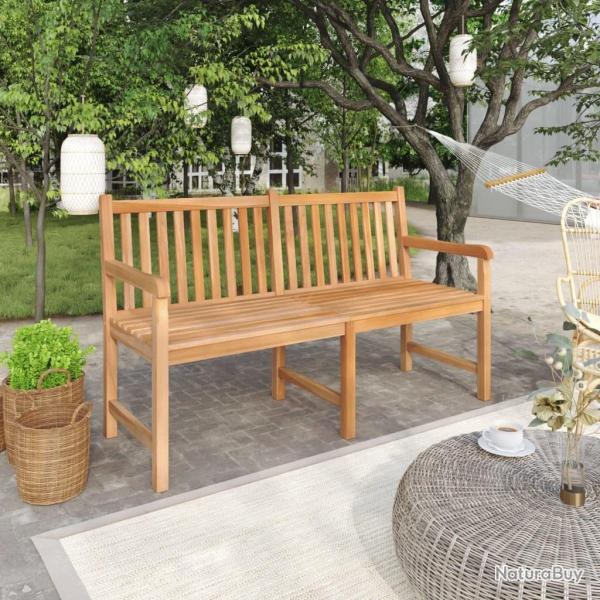 Banc de jardin 150 cm Bois de teck solide