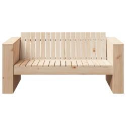 Canap&eacute; de jardin Naturel 134 x 60 x 62 cm Bois de pin massif