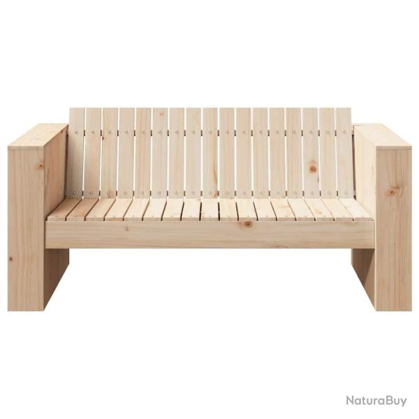 Canap de jardin 2 places 134x60x62 cm Bois massif pin