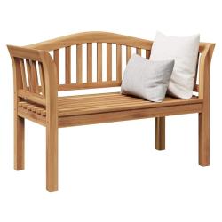 banc Marron 120 x 53,5 x 85 cm Bois de teck massif