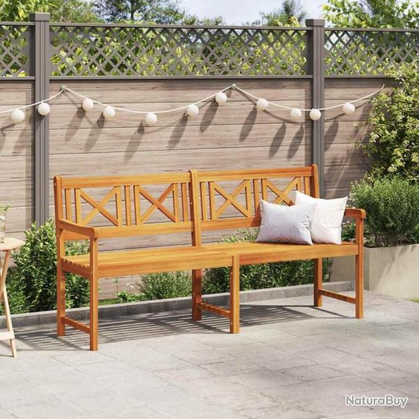 Banc de jardin 180x56x90 cm en bois massif d'acacia