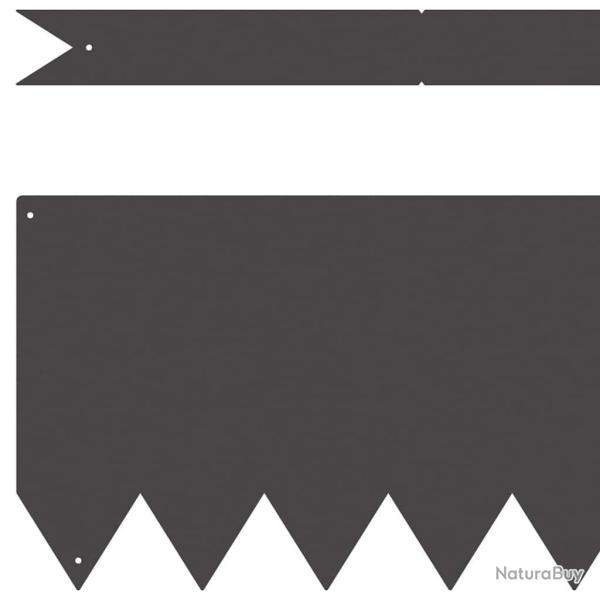 Bordures de jardin 30 pcs Noires 100x0.5x20 cm Acier