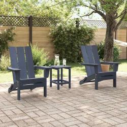 Chaise de jardin 2 pcs Bleu marine 80.5 x 74.5 x 92 cm