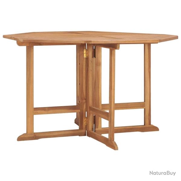 Table � d�ner de jardin pliable 110x110x75 cm Teck massif