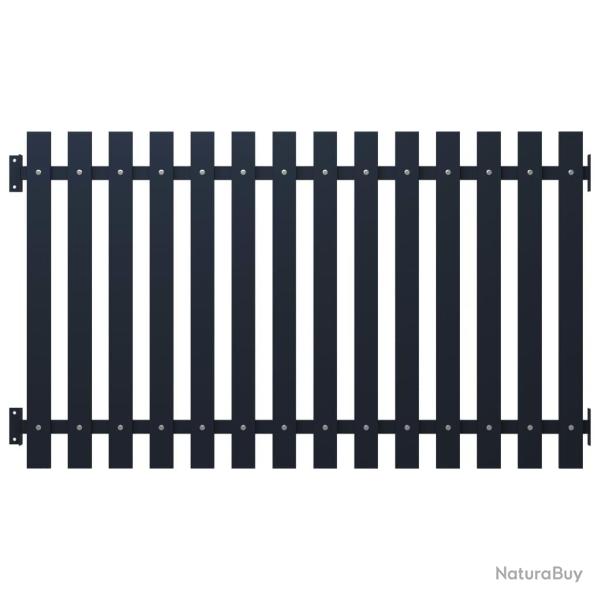 Panneau cl�ture Anthracite 170,5x100 cm Acier enduit de poudre