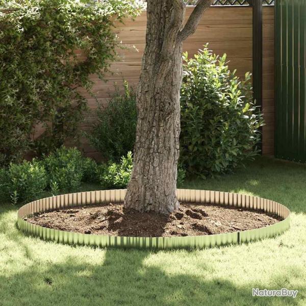 Bordures de jardin 15 cm x 10 m en acier galvanis�, flexible et ondul�.