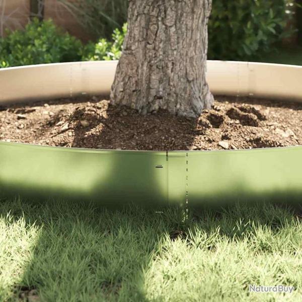 Bordures de pelouse 30 pcs 25x100 cm Acier galvanis� flexible