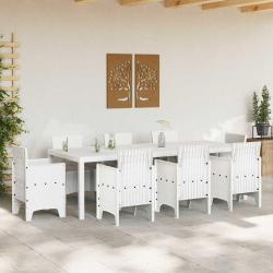 Table de Jardin Blanc 250 x 100 x 73 cm polyrotin