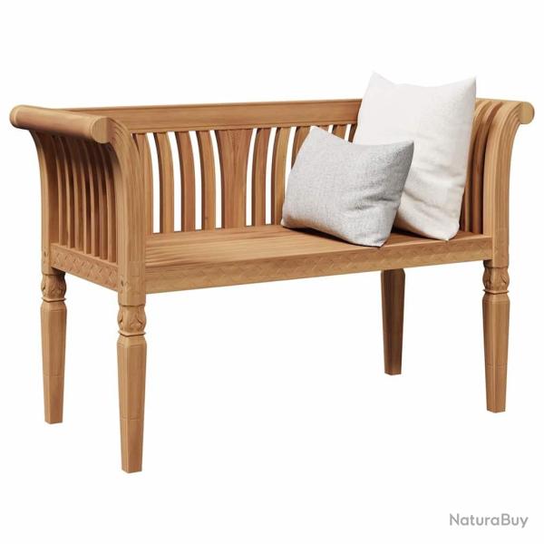 Banc 127.5x52x80 cm en bois massif de teck