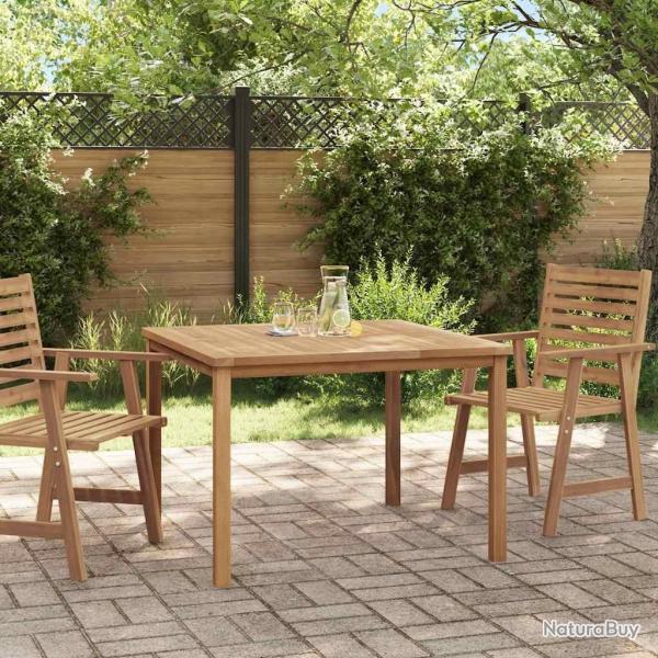 Table � d�ner de jardin 110x110x77 cm Bois de teck solide