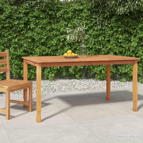 Table � d�ner de jardin 150x90x75 cm bois massif de teck