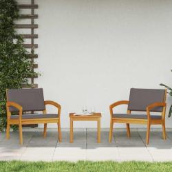 Chaises de jardin 2 pcs 59,5x70,5x72,5 cm en bois massif d'acacia