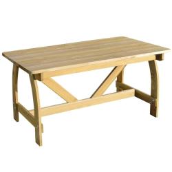 Table de jardin 150x74x75 cm Bois de pin impr&eacute;gn&eacute;