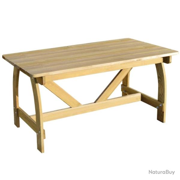 Table de jardin 150x74x75 cm Bois de pin impr�gn�
