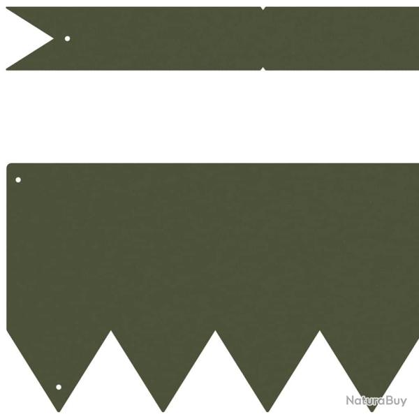 Bordures de Pelouse 50 pcs Vert Olive 100x0.5x15 cm Plastique
