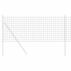 Cl&ocirc;ture Euro Gris 0,4 x 10 m Fer rev&ecirc;tu de PVC