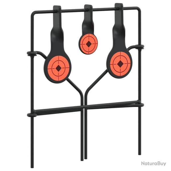 Cible de tir Noir 40 x 34 x 53 cm Acier