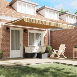 Auvent r&eacute;tractable manuel ray&eacute; 400x300 cm