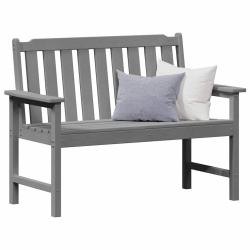 Banc de jardin Gris clair 120 x 59 x 88 cm HDPE