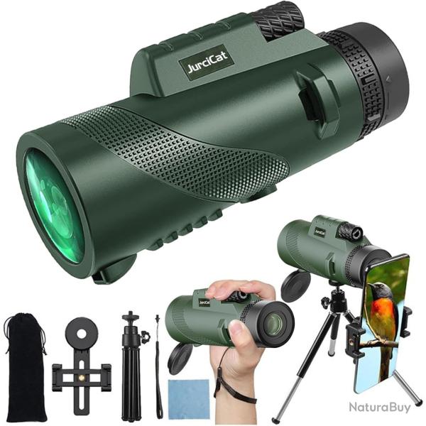 Monoculaire Puissant 12-20x50 Avec Tr�pied et Support Smartphone Observation Chasse Astronomie