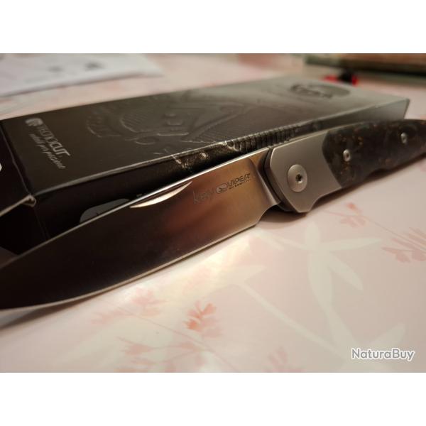 Couteau Viper Key Bolster Copper Carbonfiber Knivesandtools Exclusive