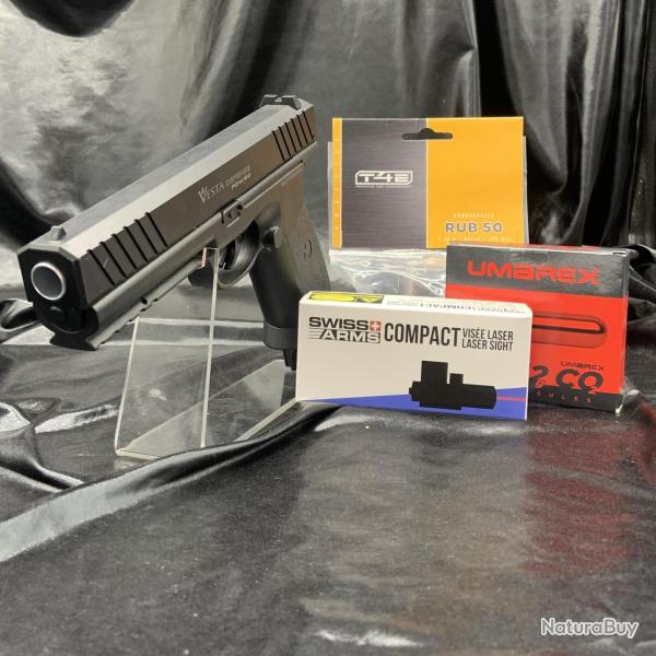 Pack laser pr�t � tirer - Pistolet VESTA Defence PDW.50 - 14 joules