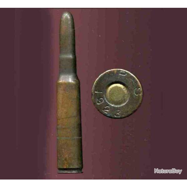 7 x 57 Mauser Espagnol Mle 1893 - RARE cartouche  blanc espagnol - marquage : P S 1923