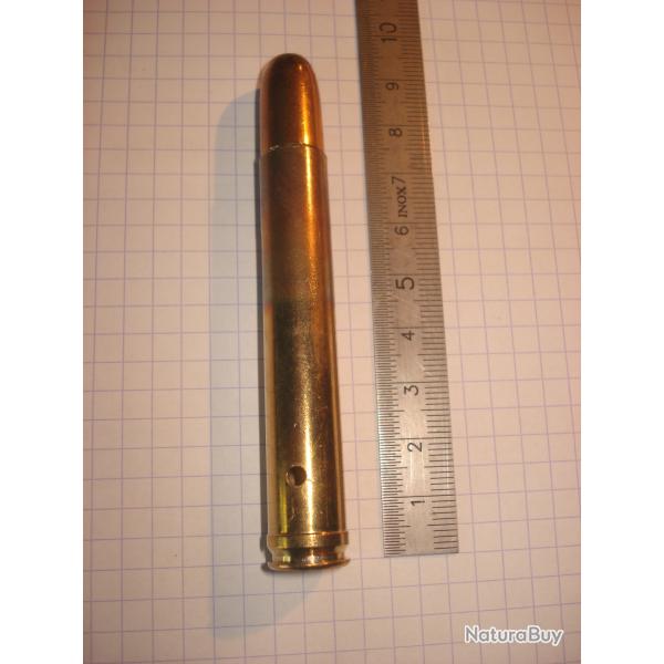 une cartouche de 458 lott de marque Hornady, neutralis�e pour collection