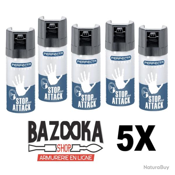 5X BOMBE STOP ATTACK CS 40 ML PERFECTA - Umarex