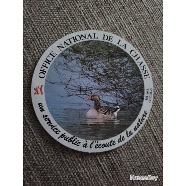 Autocollant chasse,  office national de la chasse