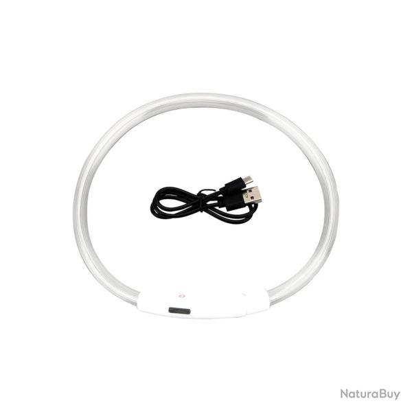 ENCHRE 1 ! COLLIER IMPERMABLE LUMINEUX RGLABLE BLANC
