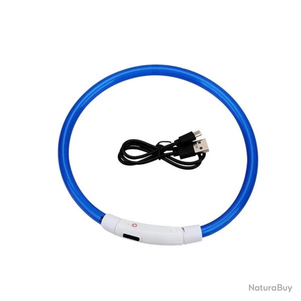 ENCH�RE 1� ! COLLIER �TANCHE LUMINEUX R�GLABLE BLEU